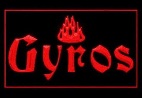 Gyros Traditional Greek Cuisine LED Neon Sign
